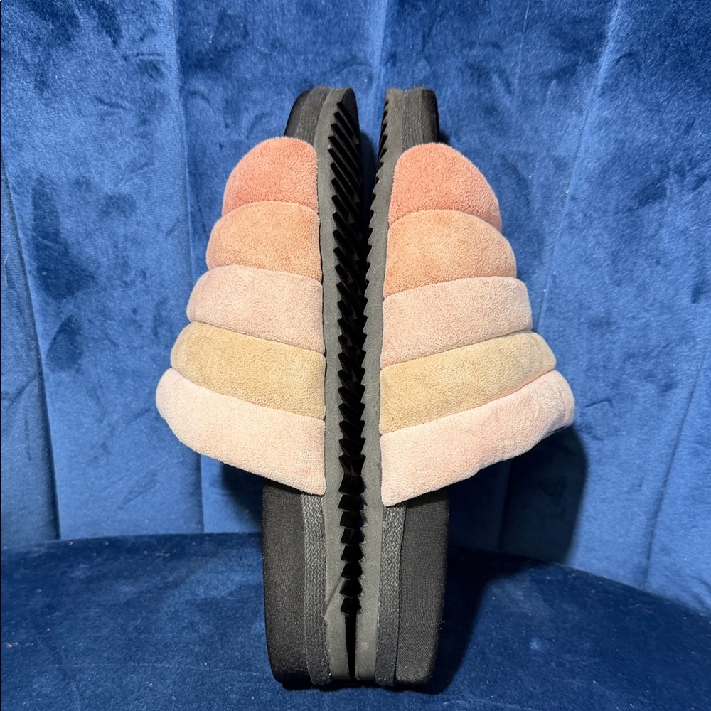 ROAM Shades of Pink Velour Slide Sandals **?Size6-7?** PLEASE READ! - Picture 2 of 5